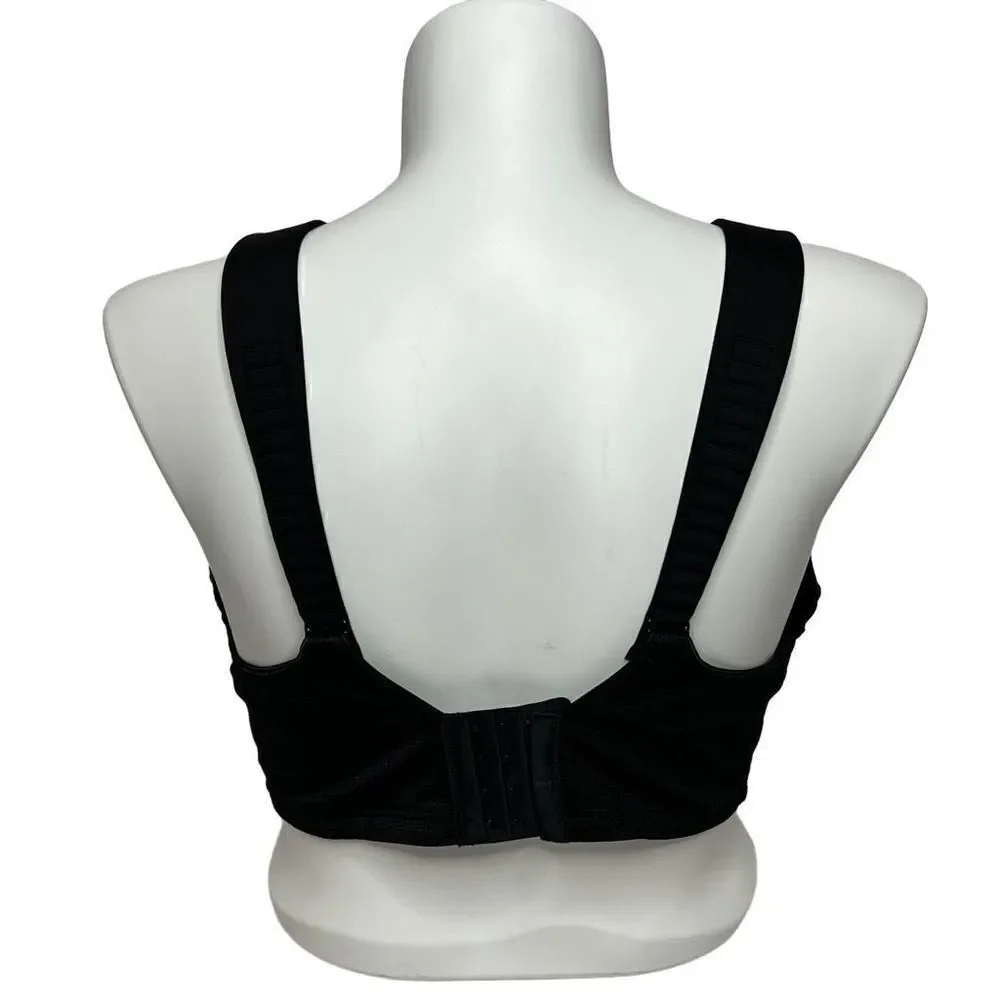 Livi active max support underwire gray high impact sports bra size 44DD